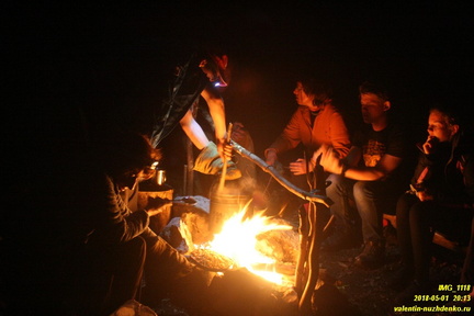 Стоянка возле Уч-Тенке