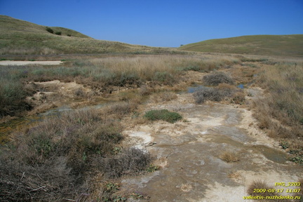 Тарханские минеральные источники. Тарханская балка. Приазовье. Керченский полуостров.