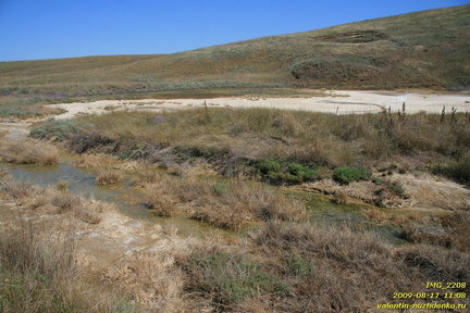 Тарханские минеральные источники. Тарханская балка. Приазовье. Керченский полуостров.