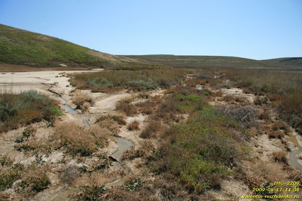 Тарханские минеральные источники. Тарханская балка. Приазовье. Керченский полуостров.