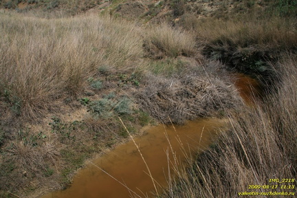 Тарханские минеральные источники. Тарханская балка. Приазовье. Керченский полуостров.