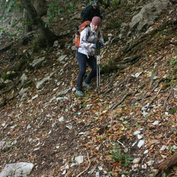 Гайдарач-Бели, выше верхней седловины