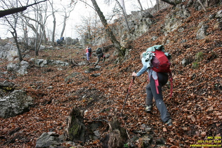 Теснина урочища Сказочное и траверс левого склона выше калитки