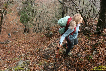 Теснина урочища Сказочное и траверс левого склона выше калитки