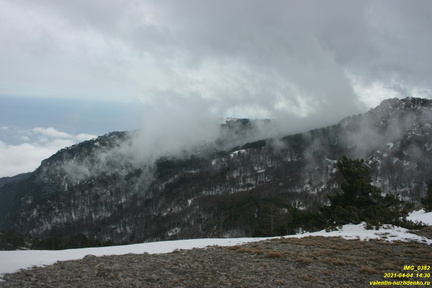 Скала Авунда. Вершинная часть
