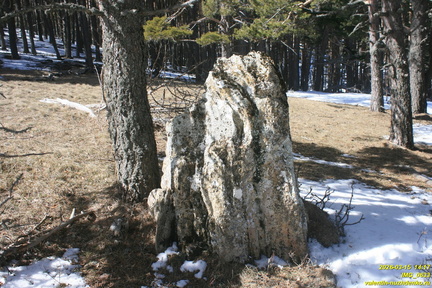 Никитская яйла. Сталагмит Рухлова на Никитской яйле
