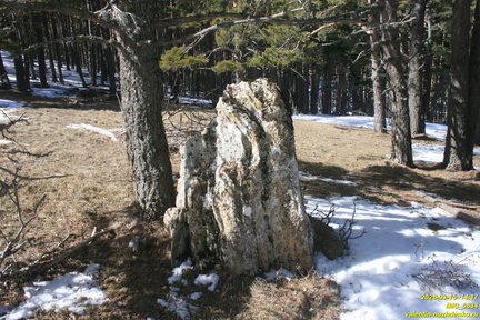 Никитская яйла. Сталагмит Рухлова на Никитской яйле