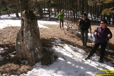 Никитская яйла. Сталагмит Рухлова на Никитской яйле