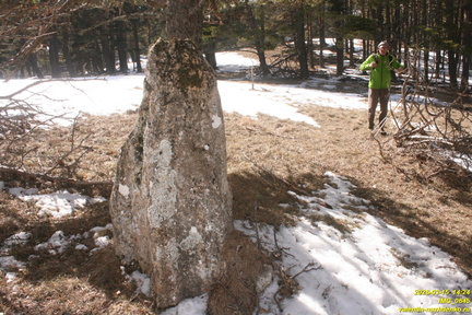 Никитская яйла. Сталагмит Рухлова на Никитской яйле